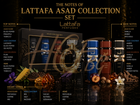 Комплект Lattafa Asad Collection с 4 бутилки по 25 мл, ароматни парфюми за мъже и жени, елегантен и разнообразен набор.