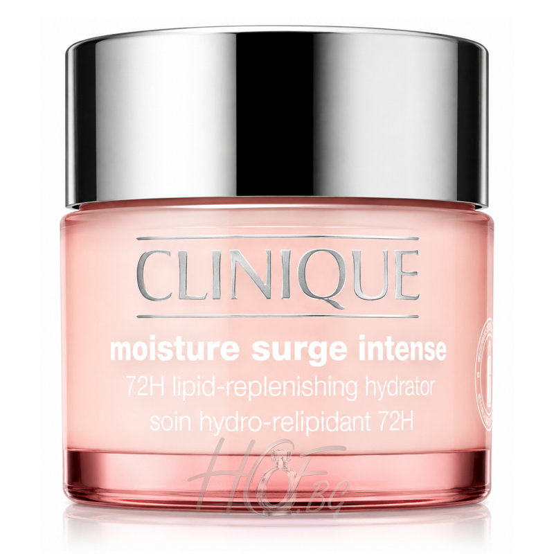 Крем за лице Clinique Moisture Surge Intense 72H хидратиращ и подхранващ за здрава кожа, показан в бял туб с синя капачка