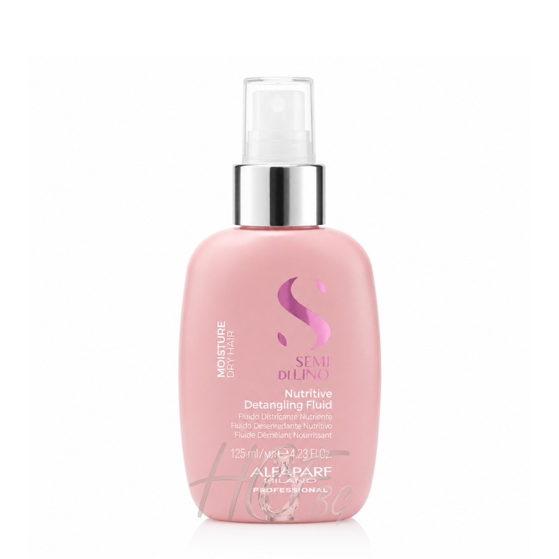Бутилка Alfaparf Milano Semi Di Lino Moisture Nutritive Detangling Fluid за лесно разресване и хидратация на косата без отмиване