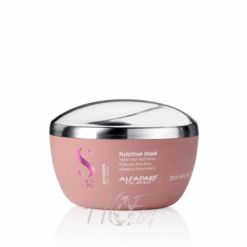 Хидратираща маска за коса Alfaparf Milano Semi Di Lino Moisture Nutritive, показана на изображението.