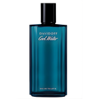 Тоалетна вода за мъже Davidoff Cool Water EDT с прозрачна бутилка и синя капачка, излъчва свежест и морски аромати.