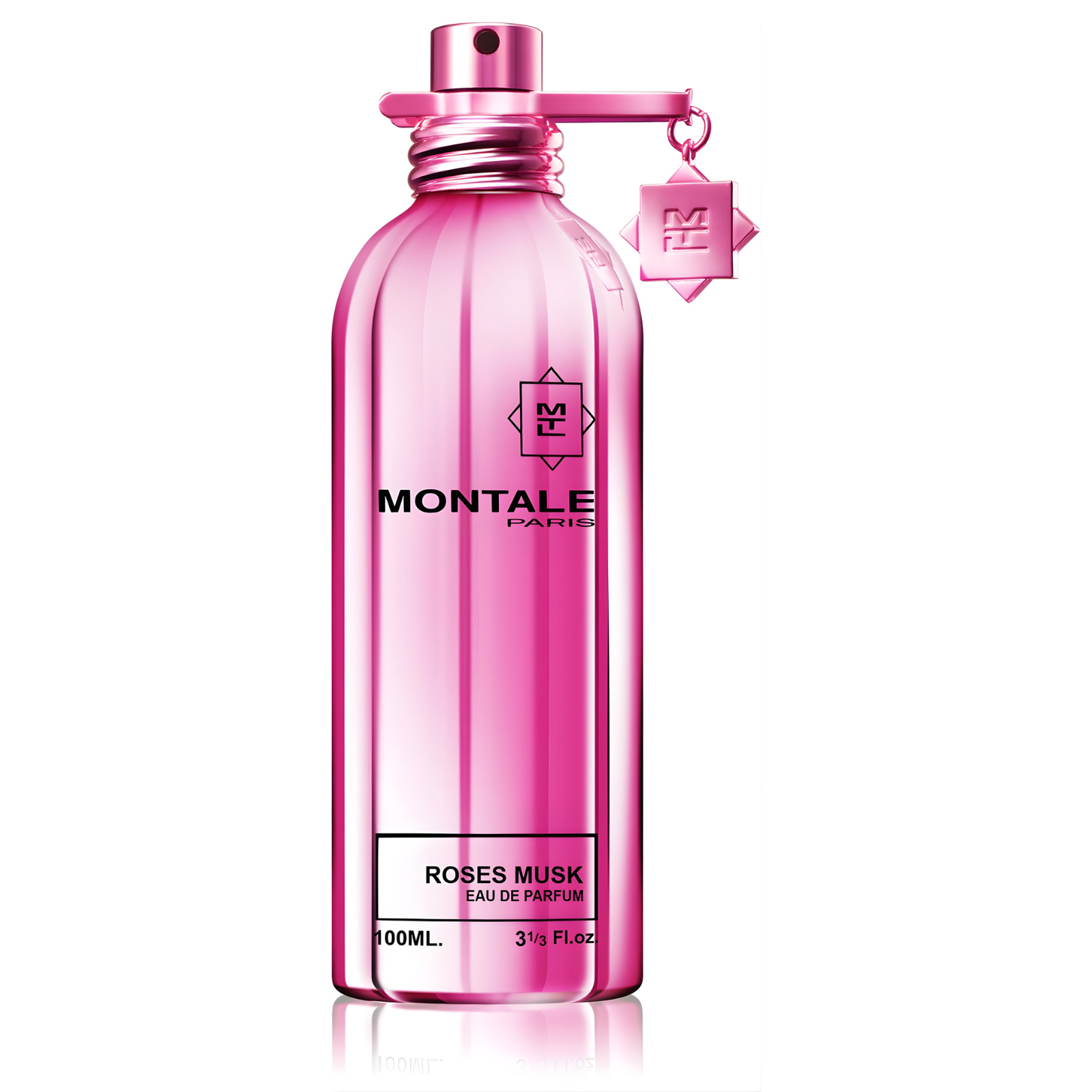 Парфюмна вода Montale Roses Musk EDP за жени, бутилка с розови и мускусни нотки, елегантна и изискана за специални поводи
