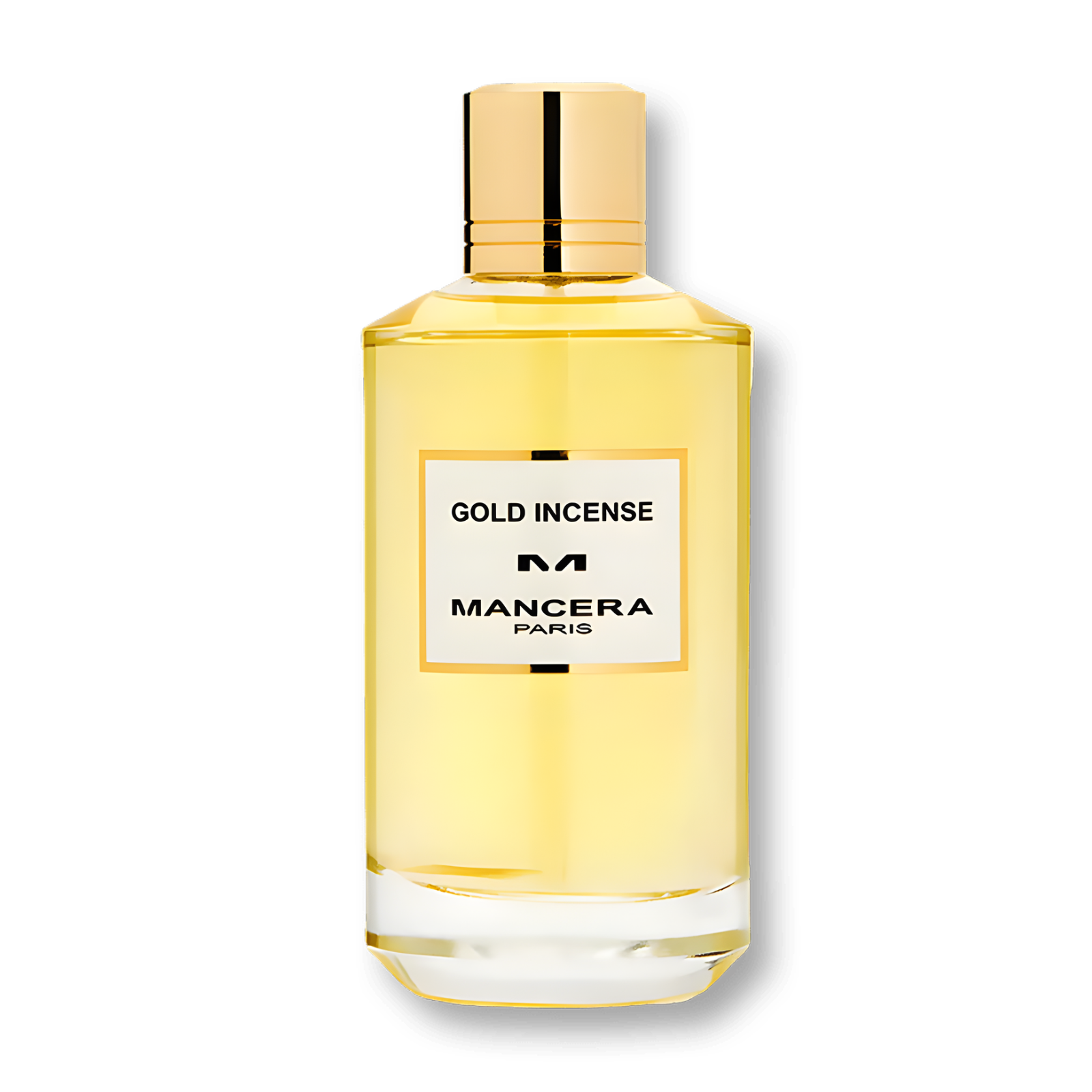 Манчера Gold Incense EDP тестер, унисекс парфюмна вода с златни нотки, показана бутилка и опаковка