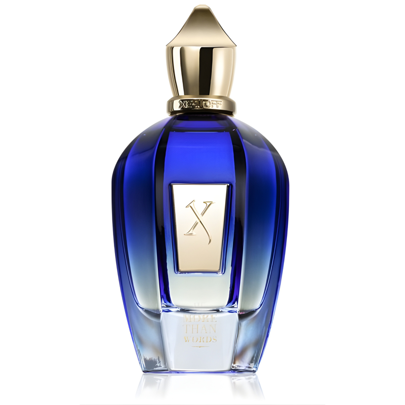 Xerjoff More Than Words EDP тестер, унисекс парфюмна вода, бутилка с елегантен дизайн и капачка, показана в изображението