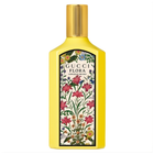 Gucci Flora Gorgeous Orchid EDP парфюмна вода за жени с изображение на бутилка с флорални мотиви и елегантен дизайн