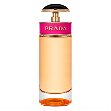 Продуктов тестер на Prada Candy EDP парфюмна вода за жени, бутилка с изящен дизайн и логото на Prada.