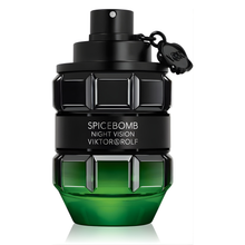 Мъжка тоалетна вода Viktor & Rolf Spicebomb Night Vision EDT, флакон с аромат и дизайн на парфюм, за мъже.
