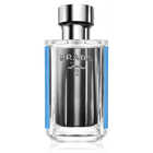 Продава се тоалетна вода за мъже Prada L'Homme L'Eau EDT с елегантна опаковка и флакон.