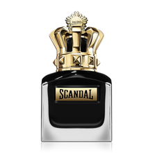 Парфюмна вода Jean Paul Gaultier Scandal Pour Homme EDP за мъже, бутилка с изящен дизайн и ароматни нотки.