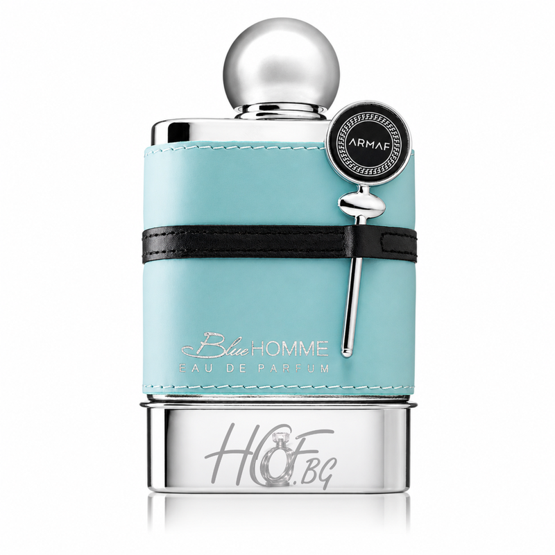 Парфюмна вода Armaf Blue Homme EDP за мъже, бутилка със син цвят и елегантен дизайн, за стилен мъжки аромат