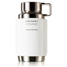 Мъжки парфюм Armaf Odyssey Homme White Edition EDP, бутилка с бял дизайн и елегантна опаковка.