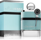 Мъжки парфюм Armaf Blue Homme EDP, син флакон с изчистен дизайн и ароматна капачка, изображение на парфюма.