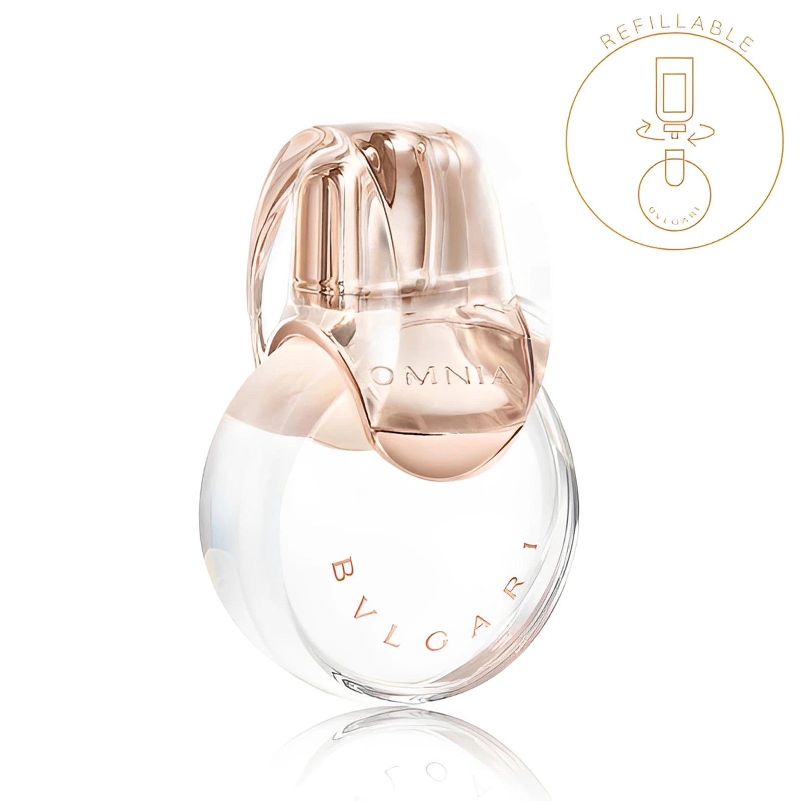 Българска тоалетна вода Bvlgari Omnia Crystalline EDT за жени, елегантен флакон и аромат от цветни нотки