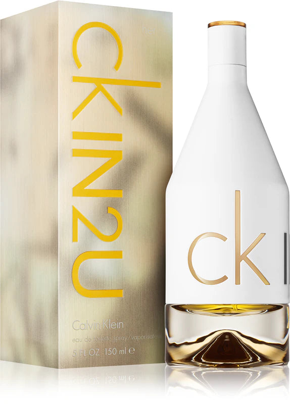 Тоалетна вода за жени Calvin Klein CK IN2U For Her EDT, флакон с модерна дизайн, подходящ за ежедневна употреба