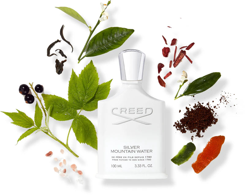 Парфюмна вода Creed Silver Mountain Water EDP за мъже и жени, изразителен аромат с свежи и чисти нотки.