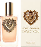 Долче и Габана Devotion EDP парфюмна вода за жени, елегантна бутилка с флакон и цветен дизайн, за изтънчен аромат.