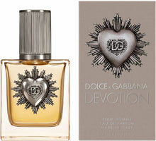 Долче и Габана Devotion Pour Homme EDP парфюмна вода за мъже, флакон с елегантен дизайн и ароматна есенция.