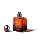 Евкалиптов и дървесен аромат на Giorgio Armani Stronger With You Absolutely EDP парфюмна вода за мъже.
