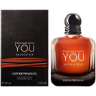 Парфюмна вода за мъже Giorgio Armani Stronger With You Absolutely EDP, бутилка с изящен дизайн.