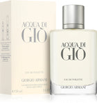 Георгио Армани Acqua Di Gio Pour Homme тоалетна вода за мъже, флакон с изискан дизайн и свеж аромат.