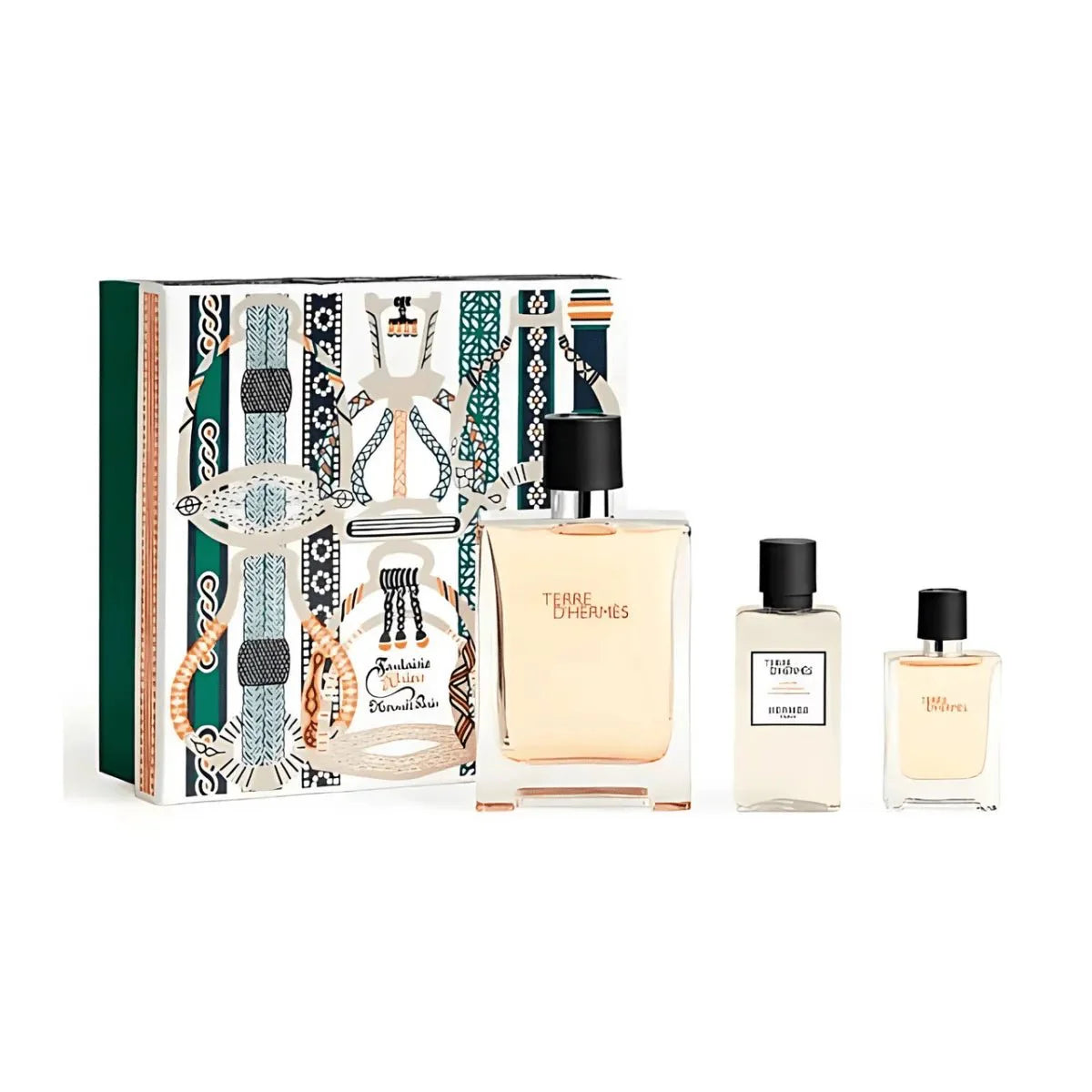 Terre D'Hermes Eau De Toilette Gift Set 100ml EDT, 40ml After Shave, 12.5ml Miniature