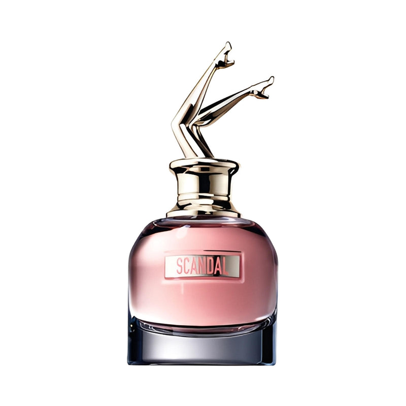 Женски парфюм Jean Paul Gaultier Scandal EDP, елегантна парфюмна вода с цветни и дървесни нотки, в прозрачна бутилка.