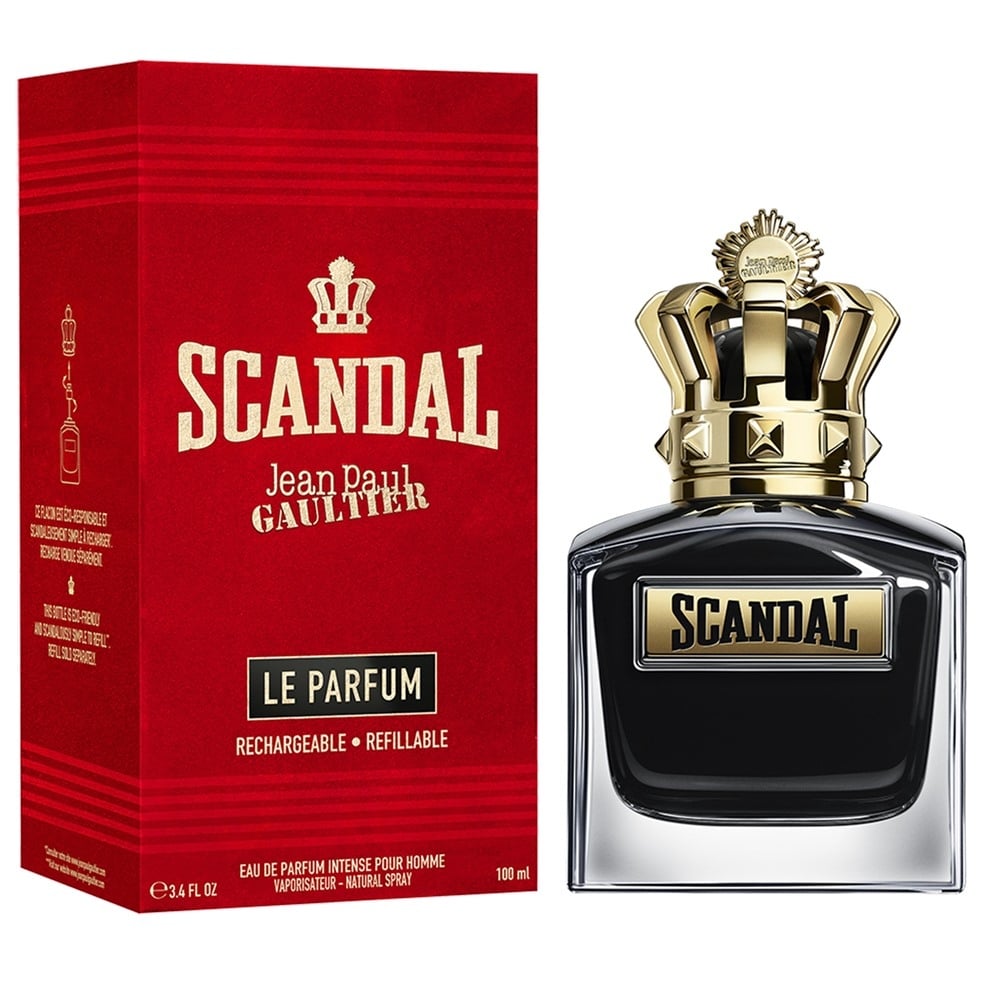 Парфюмна вода Jean Paul Gaultier Scandal Pour Homme EDP за мъже, бутилка със стилен дизайн и ароматна композиция