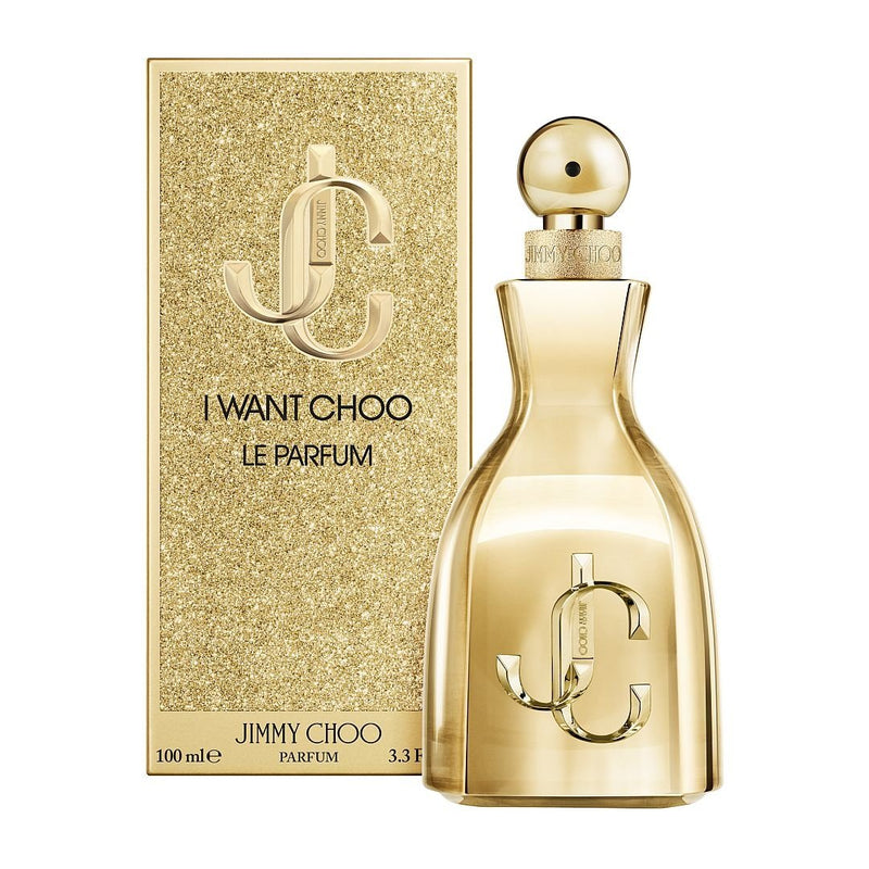 Парфюмна вода Jimmy Choo I Want Choo Le Parfum EDP за жени, елегантен флакон и дизайн на опаковката