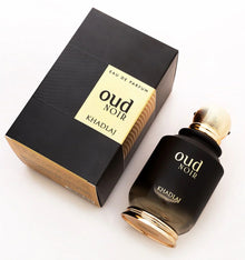 Мъжки парфюм Khadlaj Oud Noir EDP в спрей, 100 мл, с аромат на Oud и ориенталски нотки.