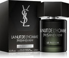 Елегантен мъжки парфюм Saint Laurent La Nuit de L’Homme Le Parfum EDP, бутилка с изискан дизайн и тъмни нюанси.