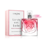 Ланком La Vie Est Belle Rose Extraordinaire EDP парфюмна вода за жени, бутилка с розов дизайн и цветни нотки.