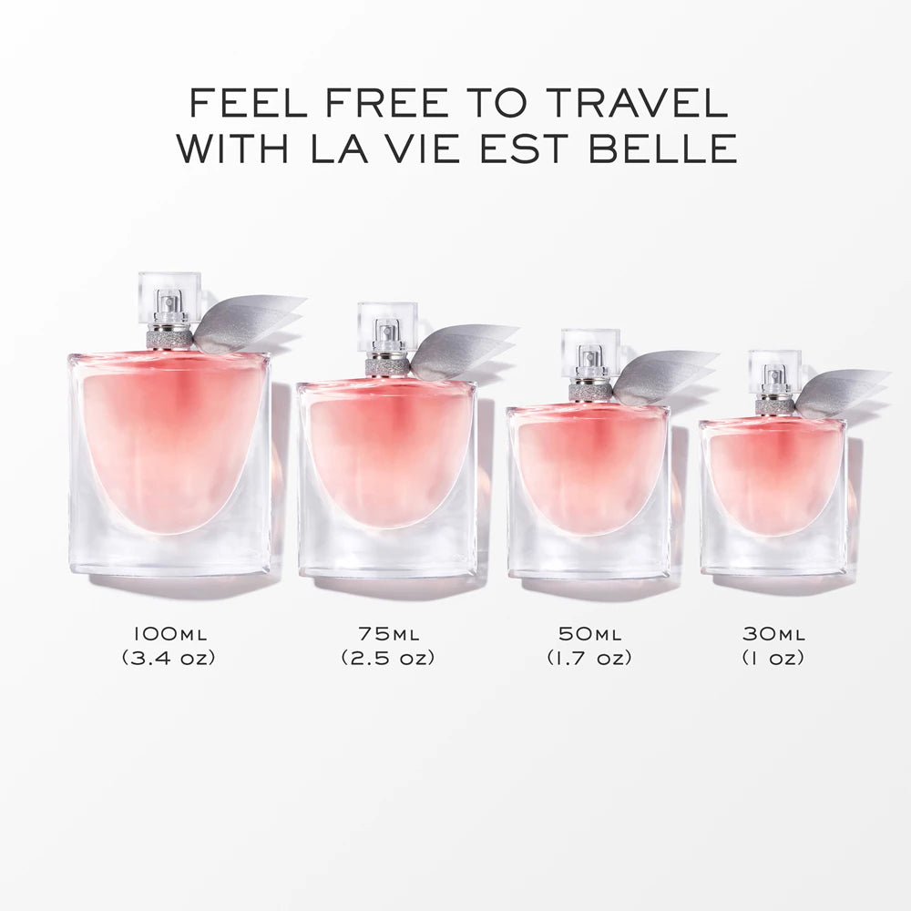 Lancome La Vie Est Belle Rose Extraordinaire EDP парфюмна вода за жени, бутилка с розов дизайн и аромат на рози и цветя