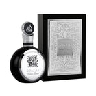 Мъжки парфюм Lattafa Fakhar EDP 100 мл, черна бутилка с елегантен дизайн, излъчващ лукс и стил
