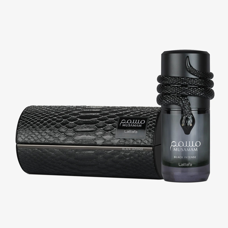Lattafa Musamam Black Intense EDP мъжки парфюмна вода 100 мл в спрей бутилка с кутия, изразителен аромат за мъже