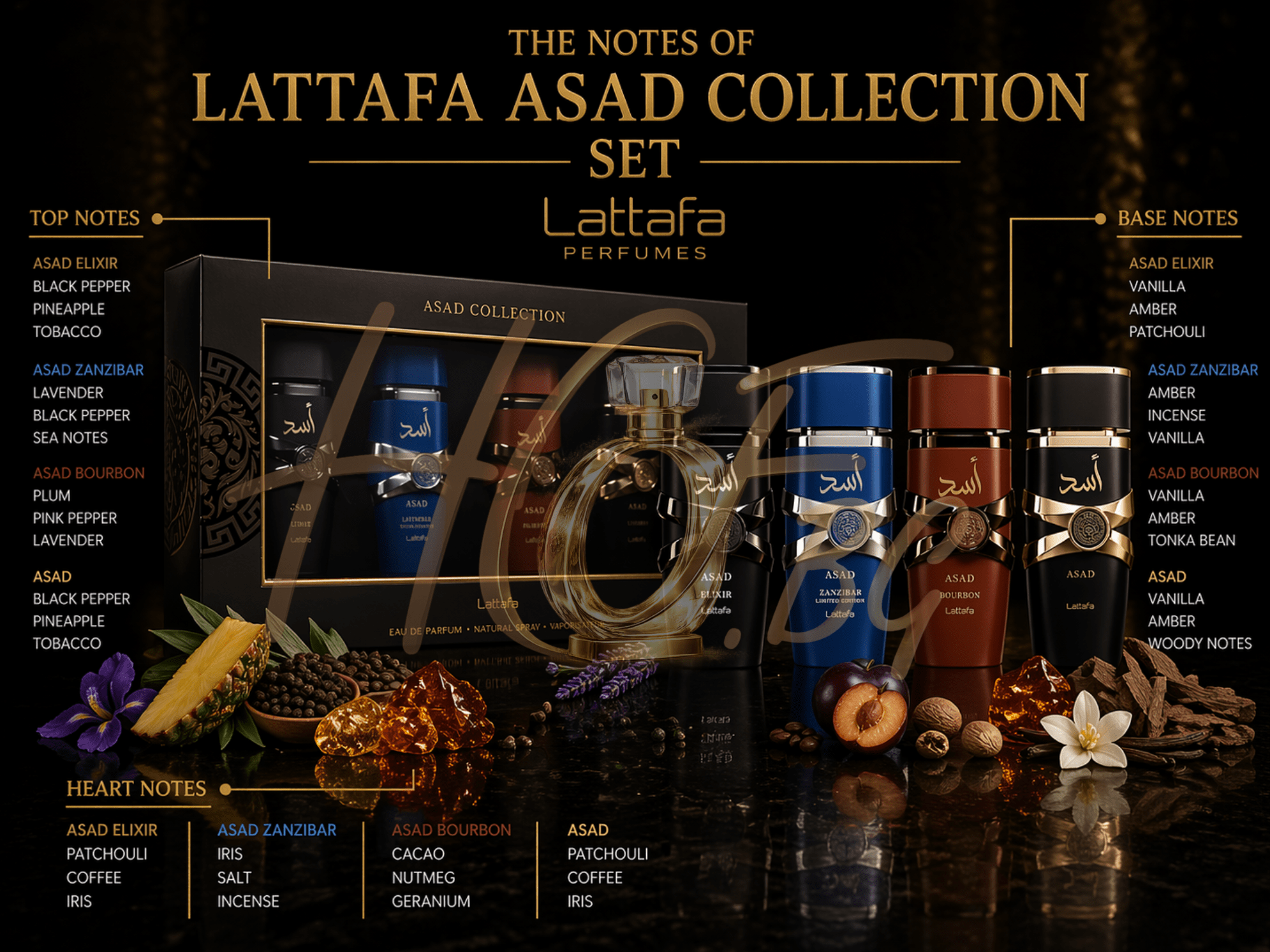 Lattafa Asad Collection SET 4 x 25 ml - КОМПЛЕКТ - Lattafa - HOF.BG