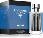 Продукт: Prada L'Homme L'Eau EDT, мъжка тоалетна вода с флакон и елегантен дизайн, предназначена за стилни мъже.