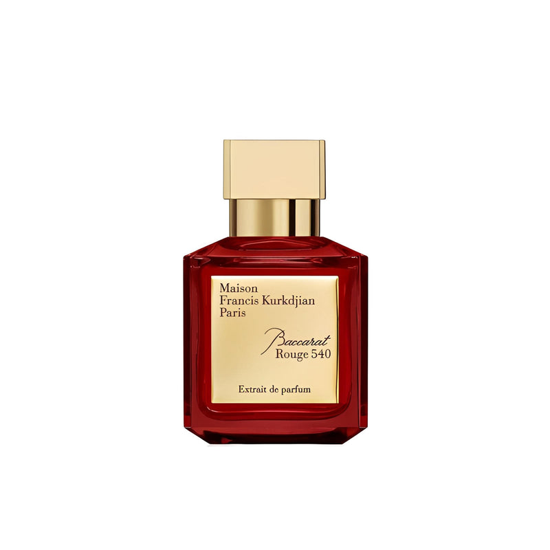 Унисекс парфюмен екстракт Baccarat Rouge 540 Extrait de Parfum от Maison Francis Kurkdjian, бутилка с елегантен дизайн.