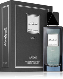Мъжки парфюм Afnan Modest Une EDP, елегантна парфюмна вода в бутилка, подходящ за ежедневна употреба.
