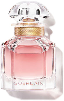 Парфюмна вода Guerlain Mon Guerlain EDP за жени, изящен флакон и елегантен дизайн, излъчващ женственост.