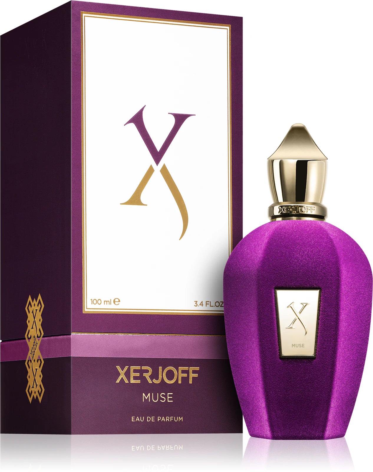 Парфюмна вода Xerjoff Muse EDP за жени, елегантна бутилка с деликатен дизайн и ароматни нотки.