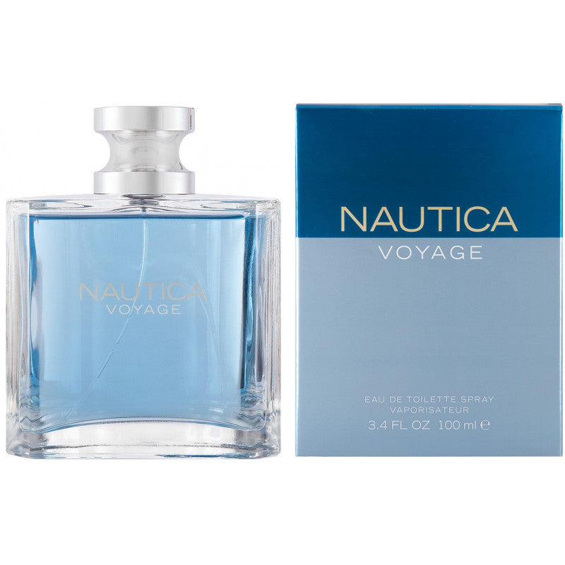 Тоалетна вода Nautica Voyage EDT за мъже, 100 мл, елегантен флакон с свеж аромат за мъже.