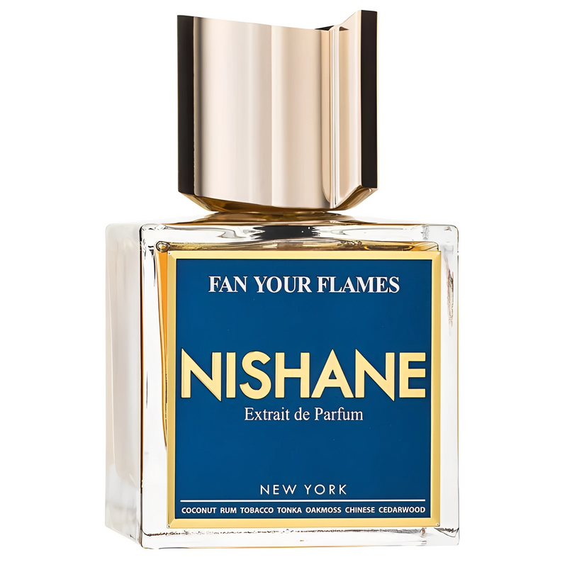 Унисекс парфюмен екстракт Fan Your Flames на Nishane, бутилка с изящен дизайн и ароматна концентрация.