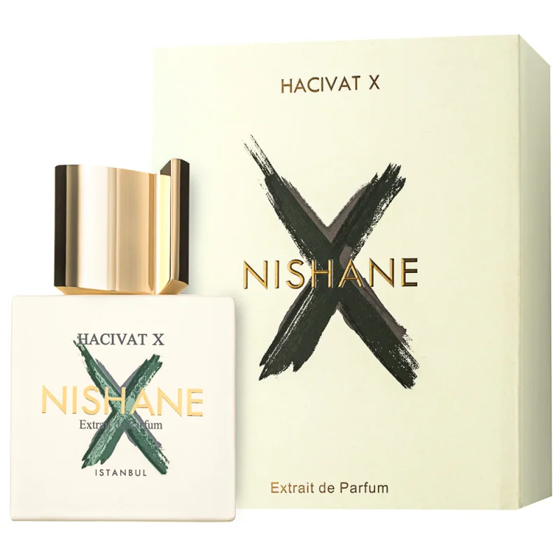Унисекс парфюмен екстракт Nishane Hacivat X Extrait De Parfum, флакон и дизайн на опаковката.