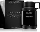 ЕDP парфюмна вода за мъже Armaf Odyssey Homme с изразителен аромат и елегантна бутилка, изображение на флакон.