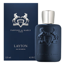 Парфюмената вода за мъже Parfums De Marly Layton EDP в спрей от 125 мл, елегантен флакон с ароматна парфюмна композиция