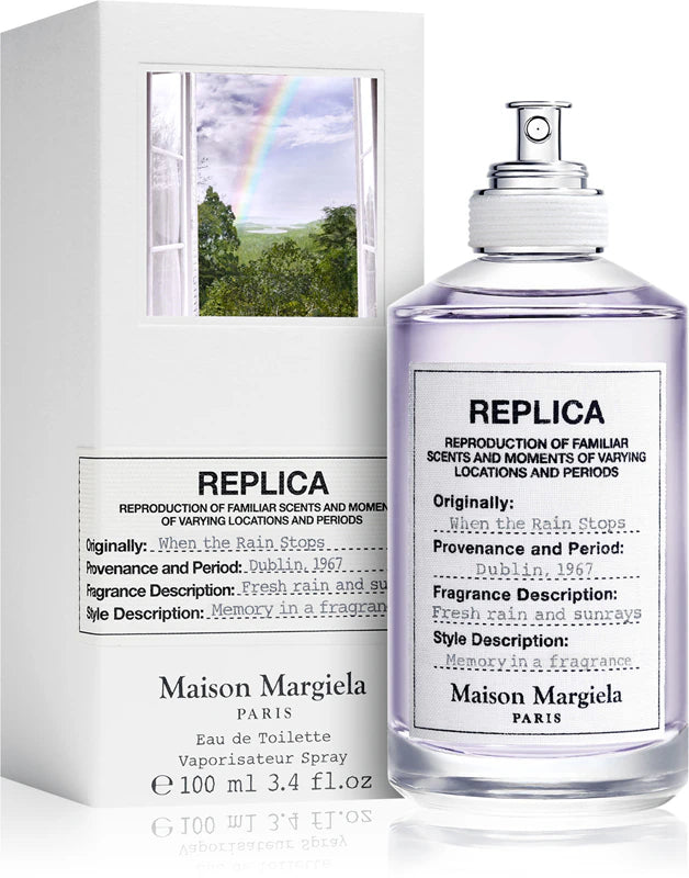 Унисекс парфюм Maison Margiela Replica When The Rain Stops EDT с флакон и елегантен дизайн, подходящ за ежедневна употреба