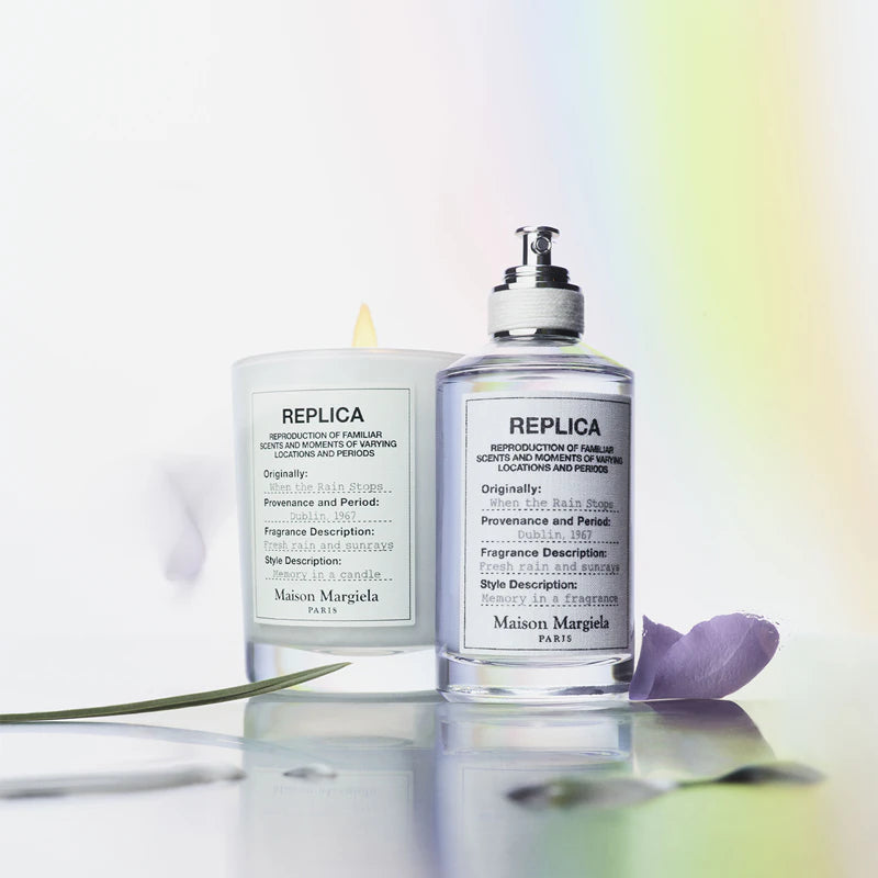 Унисекс парфюм Maison Margiela Replica When The Rain Stops EDT, бутилка с аромат във флакон, изображение на парфюма.