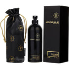 Дамски или мъжки парфюм Montale Black Aoud EDP, флакон с черен дизайн, ароматна парфюмна вода за специални поводи.