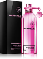 Парфюмна вода Montale Roses Musk за жени, флакон с розови и мускусни нотки, елегантен дизайн на бутилка