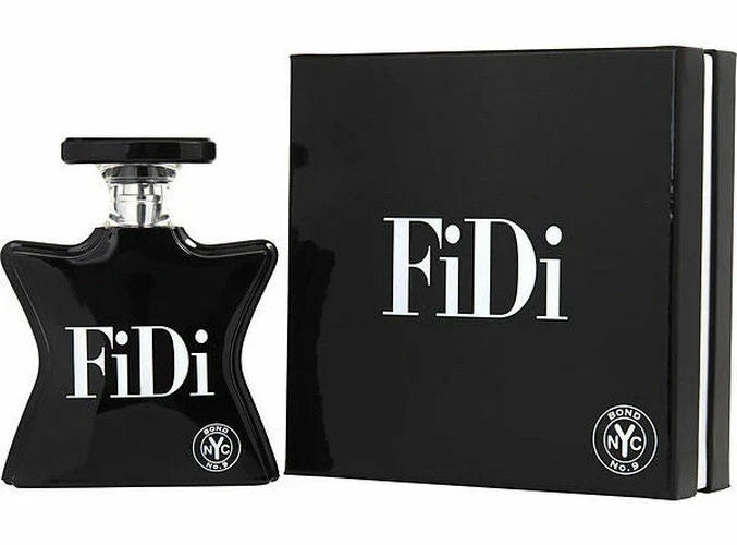 Унисекс парфюмна вода Bond No. 9 Fidi EDP, бутилка с елегантен дизайн и ароматни нотки, видима на изображението